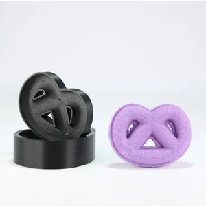 PRETZEL Bath Bomb Mold, DIY original BathBombs Set 3D Printed Kit - Picture 1 of 6