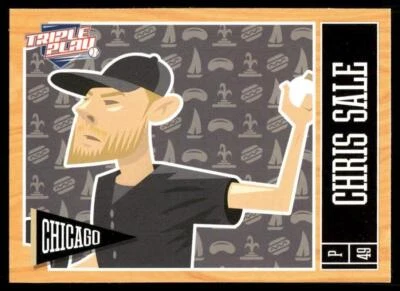 Chris Sale 2013 Panini Triple Play #17 Chicago White Sox - Image 1 of 2