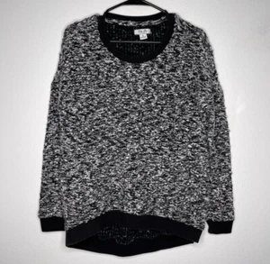 Lucky Lotus by Lucky Brand Black and White Boucle Crew Neck Tunic Women’s Size S - Picture 1 of 3