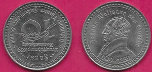 GERMANY 10 GOETHE,TOKEN UNDATED GERMANY WOLFGANG VON GOETHE 1749-1832,BUST ON TH - Picture 1 of 1