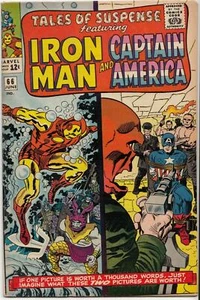TALES of SUSPENSE #66 IRON MAN CAPTAIN AMERICA Silver Red Skull Origin - Picture 1 of 3