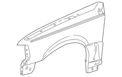 Conjunto guardabarros delantero derecho genuino Ford Ranger FX4 XLT 2004-2011 5L5Z-16005-A Foto 1 de 2