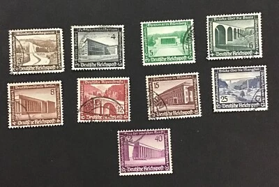 Germany 1936 XF Used Sc#B93-101, Complete Set ,   (W43) - Image 1 of 2