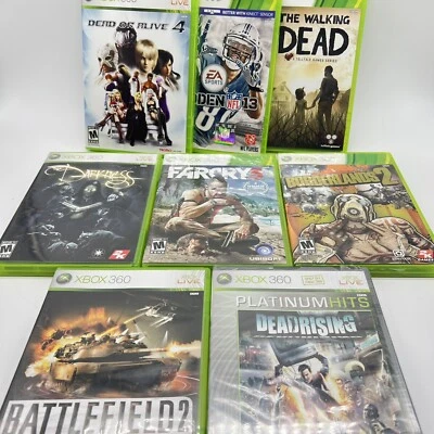 Paquete de juegos Xbox 360 lote de 8 Deadrising Darkness Walking Dead y más todos en caja original Foto 1 de 4