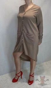 KISSMODA Ladies Open Front Buttons Down Long Cardigan with Pockets. New. NO TAGS - Picture 1 of 7