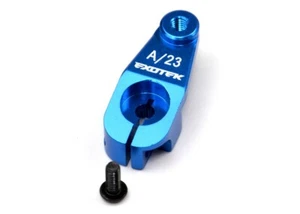 Exotek AE Heavy Duty Servo Horn Aluminum KO Sanwa Airtonics 23t Spline 1554BLU - Picture 1 of 2