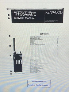 Kenwood Th-25a Service Manual Digital - Picture 1 of 1