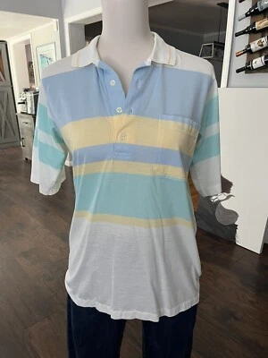 Polo de golf Arnold Palmer vintage para hombre S rayas blancas años 80 Foto 1 de 4