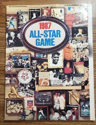 1987 MLB All Star Game Official Program Great Condition - Oakland Athletics A's - Image 1 of 4