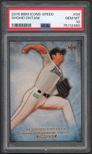 2016 BBM Icons Speed Shohei Ohtani Fighters #04 PSA 10 GEM MINT