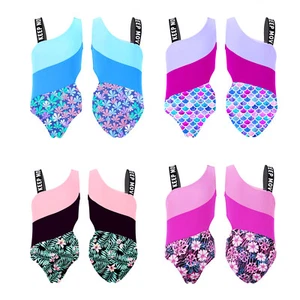Girls Swimsuit Swimming Swimwear Breathable Bathing Suits Hollow Out Waist Kids - Picture 1 of 36