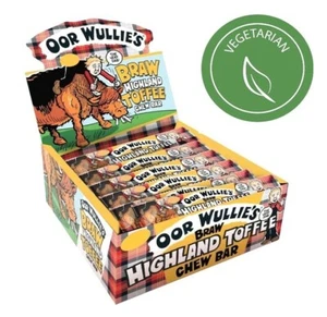 OOR WULLIES BRAW HIGHLAND TOFFEE CHEW BARS - VEGETARIAN - Picture 1 of 7
