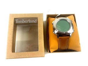 Timberland Stainless Steel Green Face Digital WaterResistant Watch Leather Band - Picture 1 of 5