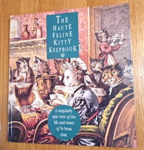NOS Vintage The Haute Feline Kitty Keepbook Cat Scrapbook Memory Fur Baby Book - Imagen 1 de 16