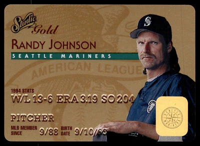 1995 Studio Randy Johnson #48 Gold Seattle Mariners - Image 1 of 2
