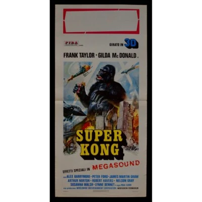 Plakat Super Kong König Godzilla Leder Taylor Bennet Mc Donald B178 - Bild 1 von 3