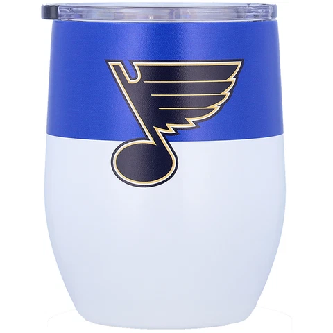 St. Louis Blues 16oz. Colorblock Stainless Steel Curved Tumbler Cover