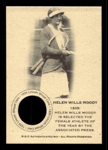 #TN0264 HELEN WILLS MOODY 1935 Penny Collector Tennis Coin Card