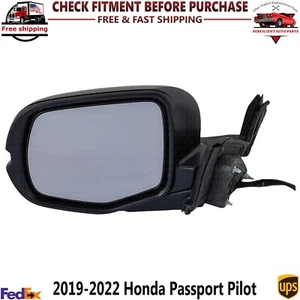 New Mirrors Driver Left Driver Side Paintable For 2019-2022 Honda Passport Pilot - Bild 1 von 7