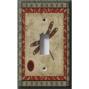 SnazzySwitch Drab Dragonfly Decorative Light Switch Plate Cover - Picture 1 of 24