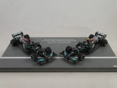 Spark Set Mercedes AMG F1 W12 Hamilton + Bottas Abu Dhabi Gp 2021 1/43 S7860 - Bild 1 von 3