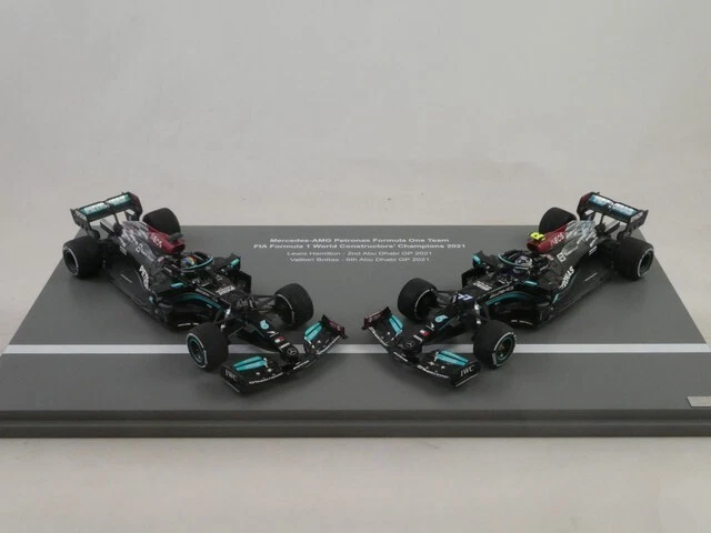 Mercedes-AMG F1 W12 SET Hamilton Bottas Formel 1 Abu Dhabi 2021 1 43 Spark 7860