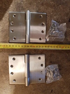 2pcs / 1 pair ZANDA Butt Hinge 100x110x2.5mm SS304/21, wt screws - Picture 1 of 2