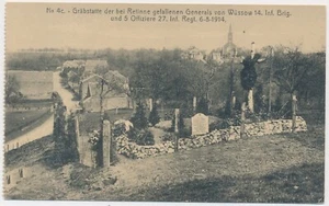 AK, Grabstätte der bei Retinne gefallenen Generals von Wüssow, Belgien (S1975) - Picture 1 of 2