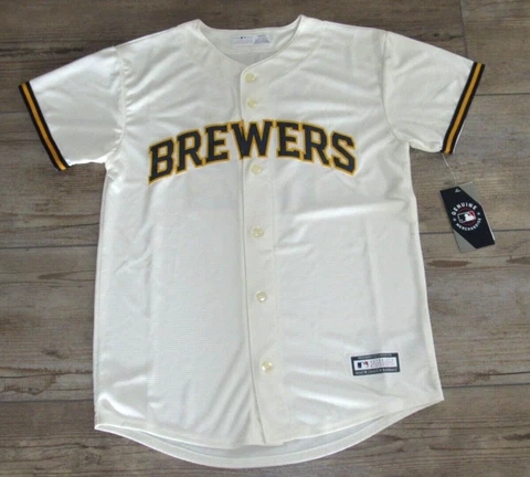 Milwaukee Brewers Christian Yelich #22 Home Baseball Jersey size Youth Large Cover