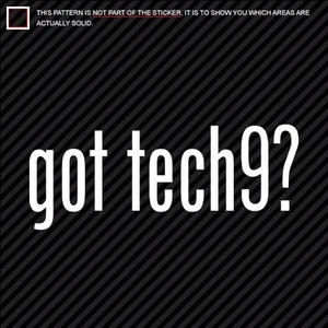 (2) GOT TECH9? Sticker Decal Die Cut - Bild 1 von 1