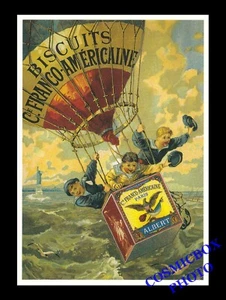 Carte postale publicitaire biscuits ALBERT Compagnie Franco Américaine réclame - Picture 1 of 1