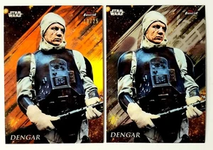 🔥2018 Star Wars Topps Finest Dengar #29 Base Card & Orange Parallel /25 RARE🔥 - Bild 1 von 2