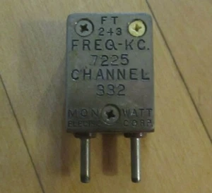 FT243 7225 KC kHz Ham Quartz Crystal Radio 10m AM 7.250 MHz 40 meters - Afbeelding 1 van 6