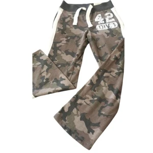 NWT Arizona Sweatpants Boys Camo Size 12 Drawstring Green Fleece Activewear Pant - Picture 1 of 5