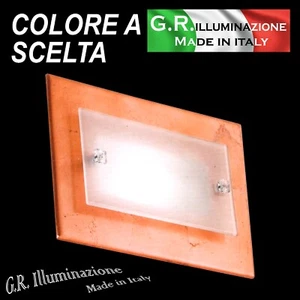 APPLIQUE MODERNA A LED 1 LUCE Ø30X20 LAMPADA DA PARETE VETRO CUCINA BAGNO Veneto - Foto 1 di 5