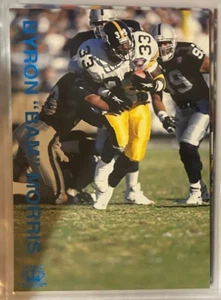 1995 Pacific Trading The Pacific Gridiron Review Byron Morris Jumbo Card - Picture 1 of 3