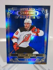 2022-23 UD STATURE PHOTO VARIANT BLUE FOIL REILLY WALSH RC #2/3 SSP DEVILS