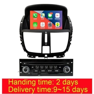 Radio estéreo coche 7" Android 14 Carplay GPS 8 núcleos para Peugeot 207 CC 2006-2015 - Imagen 1 de 13