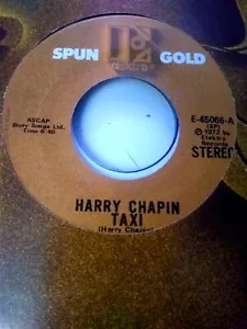 Harry Chapin, Taxi / WOLS ~ Elektra Spun Gold 45 +sleeve - Picture 1 of 1