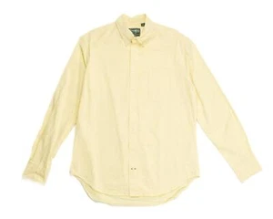 Gitman Vintage $205 Yellow White Striped Seersucker Button Down Oxford Shirt S - Picture 1 of 6