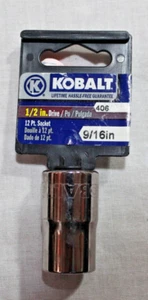 KOBALT 9/16in. 12 POINT 1/2in. DRIVE STANDARD SOCKET NEW. - Bild 1 von 2