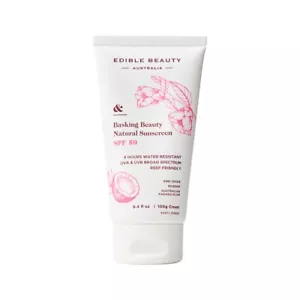 New Edible Beauty Australia Basking Beauty Natural Sunscreen SPF 50 100g - Picture 1 of 4