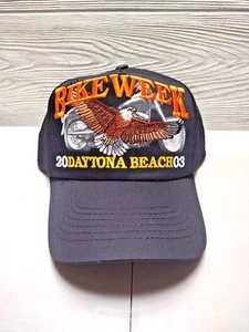Shadow Rider Into The Night  Motorcycle Cap Hat Black Snapback Eagle - Picture 1 of 5