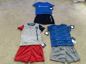 lot of boys champion boy short sets-size 4 - Picture 1 of 4