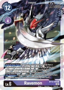 Foil Ravemon BT13-089 R Versus Royal Knights Digimon TCG - Imagen 1 de 2