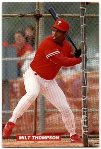 1994 Philadelphia Phillies Photocards Milt Thompson