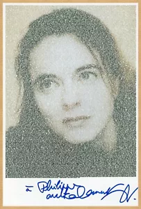 Amélie Nothomb - Romancière belge - Grande photographie dédicacée en personne - Foto 1 di 1