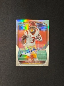 2022 Bowman University Chrome - Jordan Addison Refractor Auto /499 - Picture 1 of 2