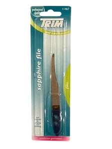 #11467 TRIM Sapphire Nail File Professional Quality Ergonomic Handle Durable - Picture 1 of 1