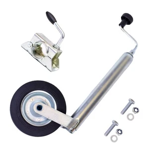 Stützrad 150kg inkl. Klemmhalter Ø48mm & Schrauben Bugrad PKW-Anhänger - Bild 1 von 6